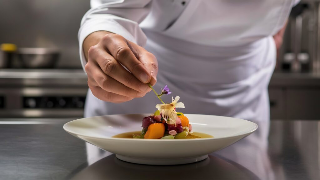 chef-is-preparing-dish-with-bowl-food
